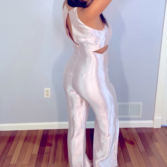 Top Shop Metallic Jumpsuit - Picture 1 of 3